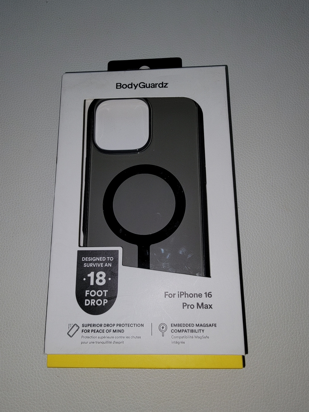 BodyGuardz MagSafe-Compatible iPhone 16 Pro Max Case — Black/Smoke